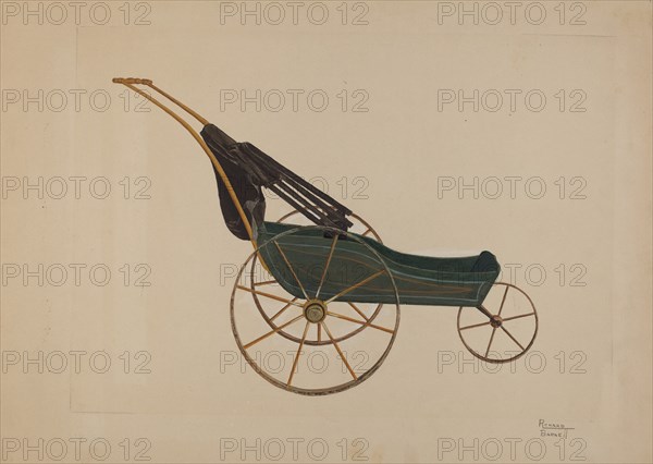 Doll Buggy, c. 1938. Creator: Richard Barnett.