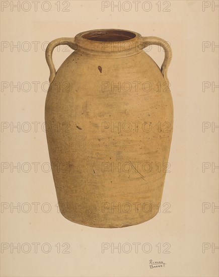 Yellow Jar, c. 1938. Creator: Richard Barnett.