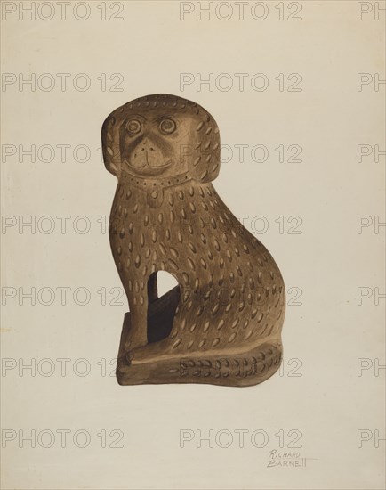 Door Stop, c. 1939. Creator: Richard Barnett.