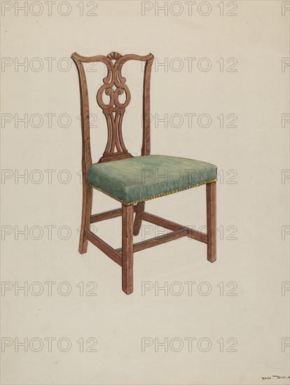 Side Chair, 1935/1942. Creator: Dana Bartlett.