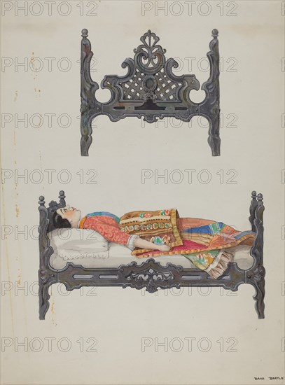 Doll Bed, c. 1937. Creator: Dana Bartlett.