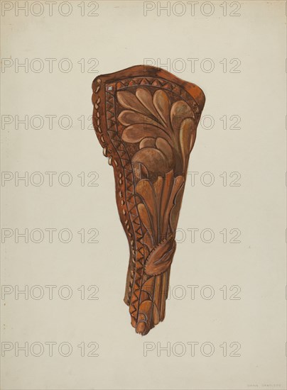 Gun Holster, c. 1936. Creator: Dana Bartlett.