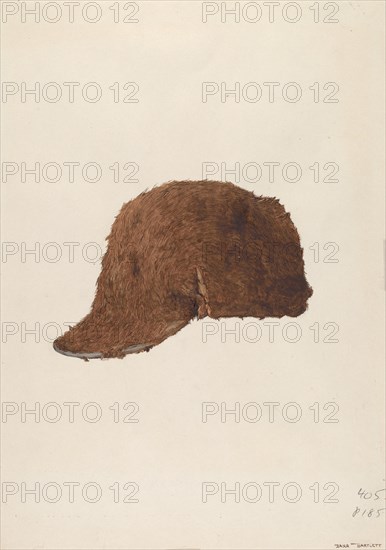 Sealskin Cap, c. 1940. Creator: Dana Bartlett.