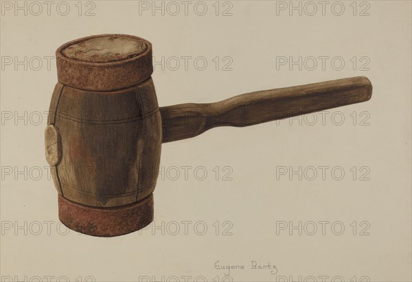 Chalking Mallet, 1935/1942. Creator: Eugene Bartz.