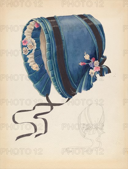 Bonnet, c. 1937. Creator: Doris Beer.