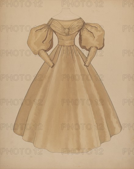 Dress, c. 1937. Creator: Doris Beer.