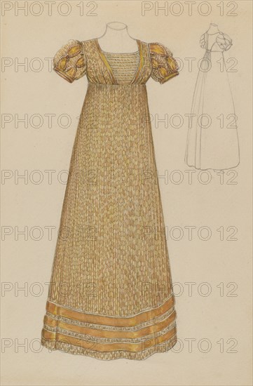 Dress, c. 1936. Creator: Jessie M. Benge.