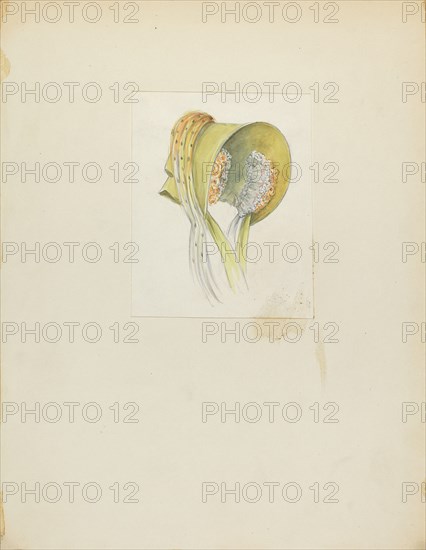 Bonnet, c. 1940. Creator: Jessie M. Benge.