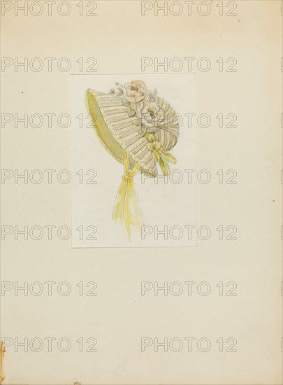 Bonnet, c. 1936. Creator: Jessie M. Benge.