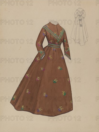 Dress, c. 1936. Creator: Jessie M. Benge.