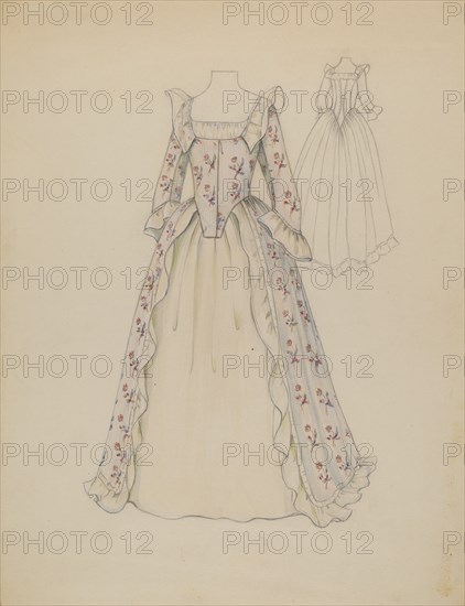 Dress, c. 1936. Creator: Jessie M. Benge.