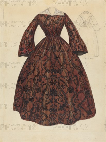 Dress, c. 1939. Creator: Jessie M. Benge.