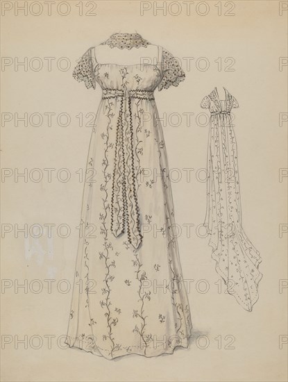 Dress, c. 1936. Creator: Jessie M. Benge.