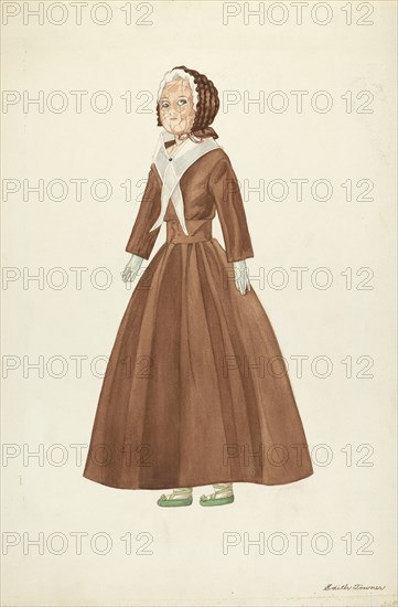 Doll: "Betsey Paine", 1935/1942. Creator: Edith Towner.