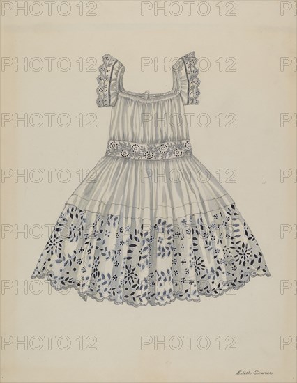 Infant's Dress, c. 1937. Creator: Edith Towner.