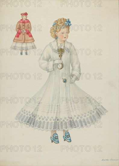 Doll - "Retta Hervey", c. 1937. Creator: Edith Towner.