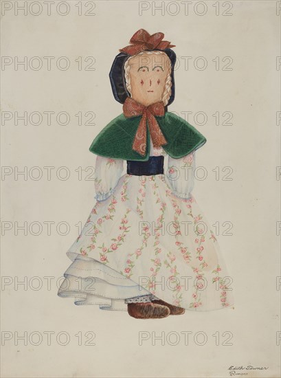 Doll: "Maggie Bentley", c. 1937. Creator: Edith Towner.