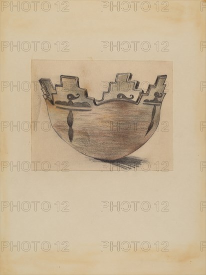 Ceremonial Bowl, 1935. Creator: Michael Trekur.