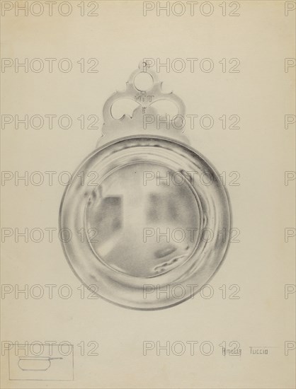 Silver Porringer, c. 1936. Creator: Amelia Tuccio.