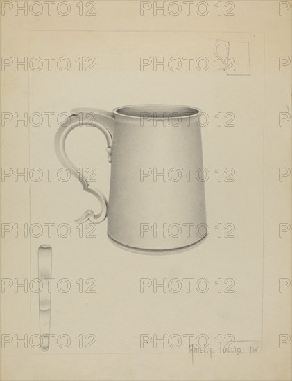 Silver Mug, 1936. Creator: Amelia Tuccio.