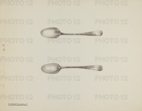 Silver Demi-tasse Spoon, c. 1938. Creator: Kalamian Walton.