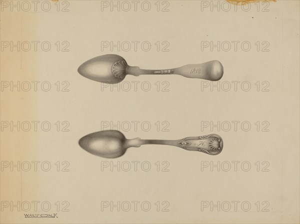 Silver Spoon, c. 1938. Creator: Kalamian Walton.