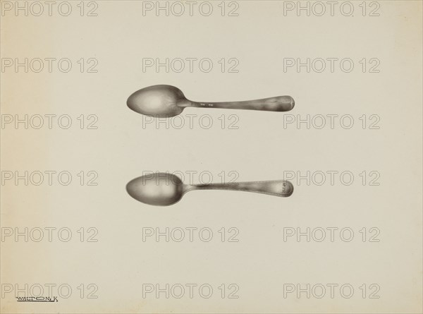 Silver Spoon, c. 1938. Creator: Kalamian Walton.