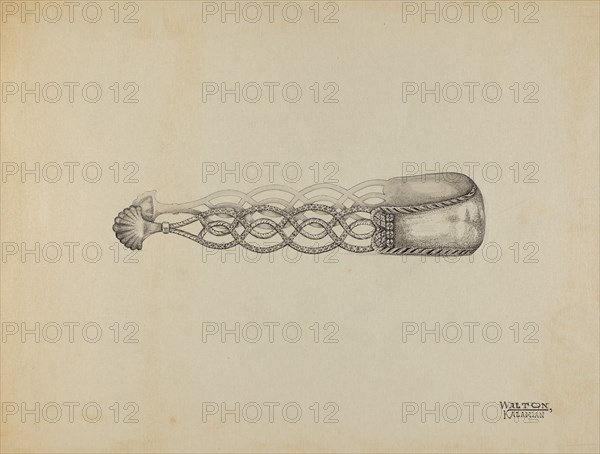 Silver Sugar Tongs, c. 1936. Creator: Kalamian Walton.