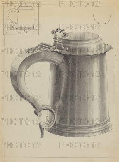 Silver Tankard, c. 1936. Creator: Simon Weiss.