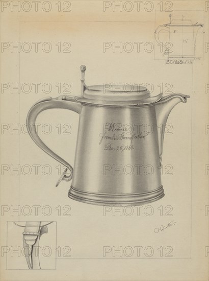 Silver Tankard, c. 1936. Creator: Charlotte Winter.