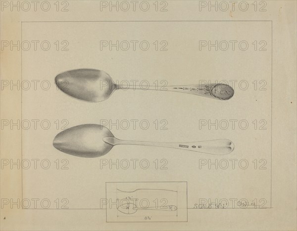 Silver Spoon, c. 1936. Creator: Charlotte Winter.