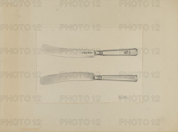 Silver Knife, c. 1936. Creator: Charlotte Winter.