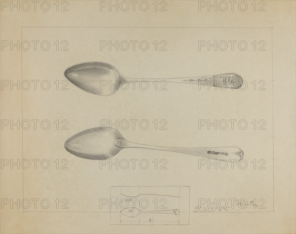 Silver Spoon, c. 1936. Creator: Charlotte Winter.