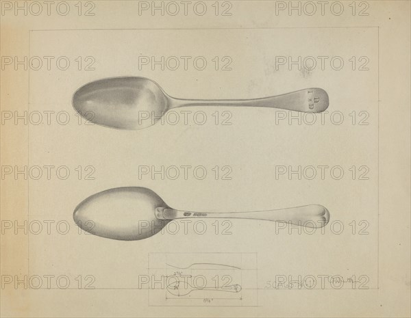 Silver Spoon, c. 1936. Creator: Charlotte Winter.