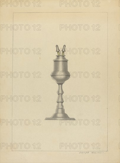 Lamp, c. 1936. Creator: Joseph Wolins.