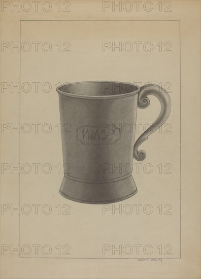 Britannia Mug, c. 1936. Creator: Joseph Wolins.