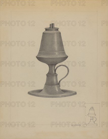 Lamp, c. 1936. Creator: A. Zaidenberg.