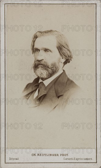 Portrait of the Composer Giuseppe Verdi (1813-1901). Creator: Photo studio Reutlinger, Paris .