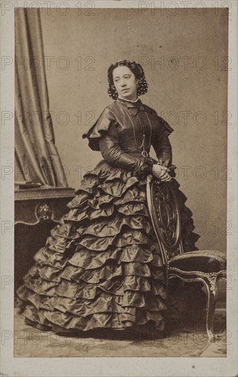 Portrait of the singer and composer Pauline Viardot (1821-1910). Creator: Disdéri, André Adolphe-Eugène (1819-1889).