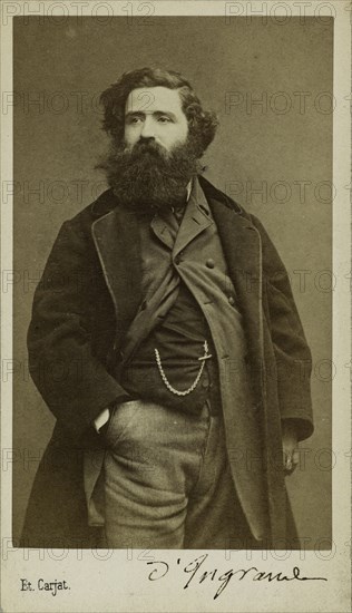 Portrait of the Composer and Organist Edmond d'Ingrande, 1861-1865. Creator: Carjat, Étienne (1828-1906).