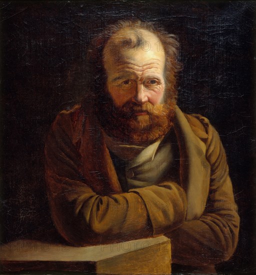 Portrait of Pierre-Joseph Proudhon (1809-1865), ca 1860. Creator: Anonymous.