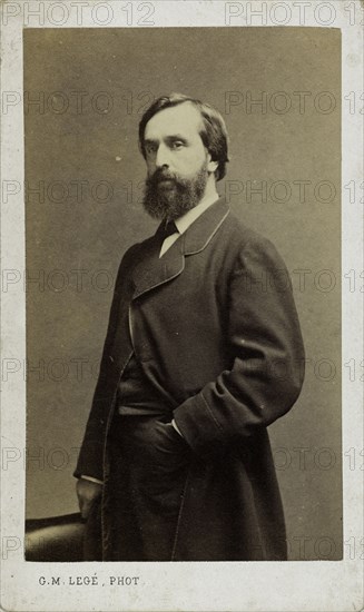 Portrait of the composer Aristide Hignard (1822-1898), c. 1880. Creator: Legé, Georges-Mathurin (active 1860-1880).