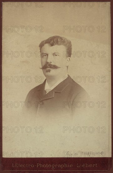Portrait of Guy de Maupassant. Creator: Liébert, Alphonse (1827-1913).