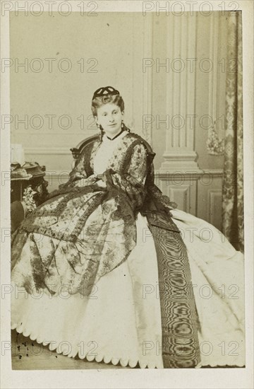 Duchess Sofia de Morny (1838-1896), née Countess Trubetskaya, 1860s. Creator: Anonymous.