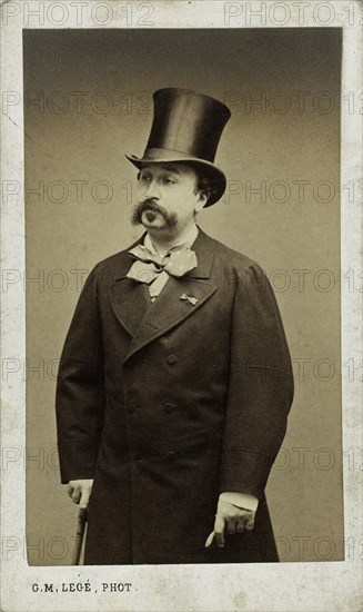 Portrait of the conductor and composer Eduard de Hartog (1826-1909). Creator: Legé, Georges-Mathurin (active 1860-1880).