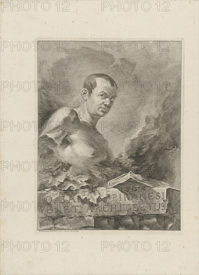 Portrait of Giovanni Battista Piranesi (1720-1778), 1756. Creator: Polanzani, Francesco (1700-after 1783).