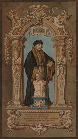 Portrait of Erasmus of Rotterdam (1467-1536) in his Cell, ca 1538. Creator: Holbein, Hans, the Younger (1497-1543).