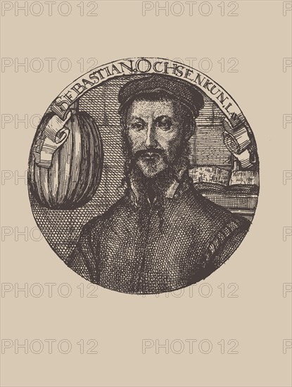 Portrait of the composer and lutenist Sebastian Ochsenkhun (1521-1574). Creator: Anonymous.