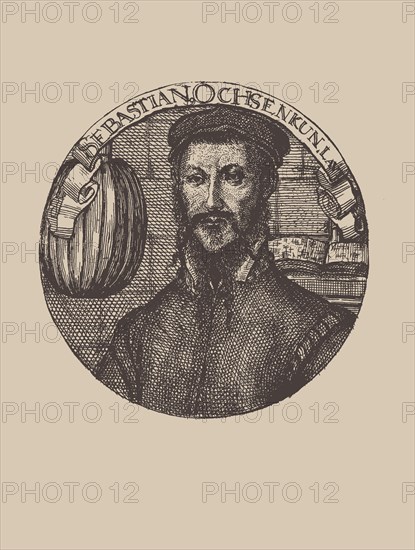 Portrait of the composer and lutenist Sebastian Ochsenkhun (1521-1574). Creator: Anonymous.
