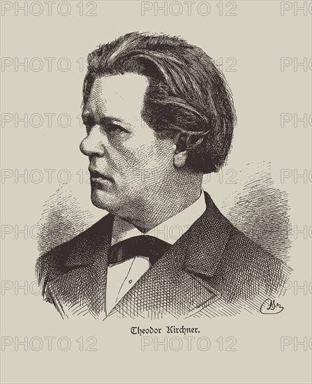 Portrait of the organist and composer Theodor Kirchner (1823-1903). Creator: Anonymous.